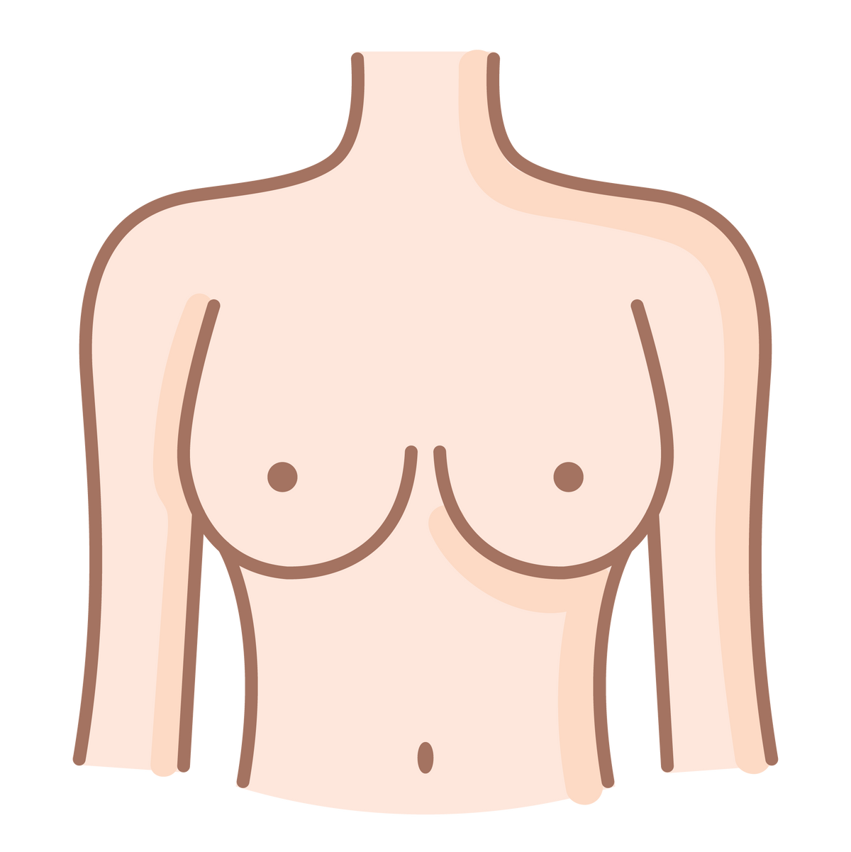 Breast Tape Application Step 1